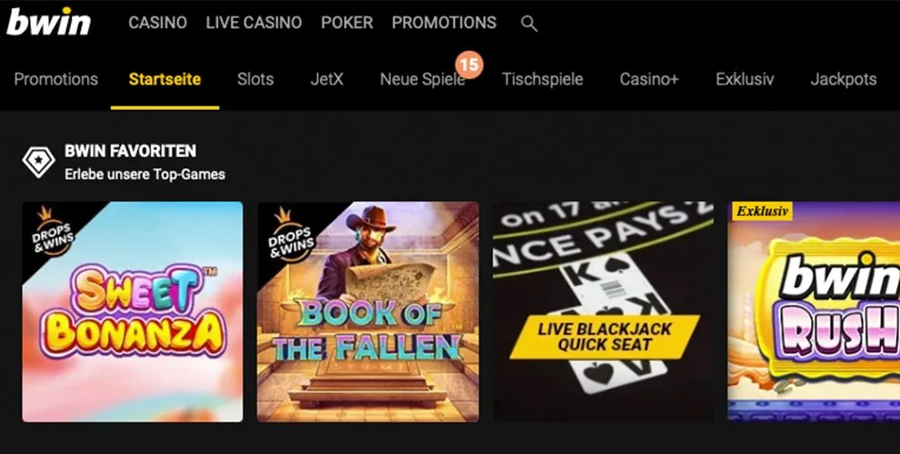 Lobby de casino de bwin