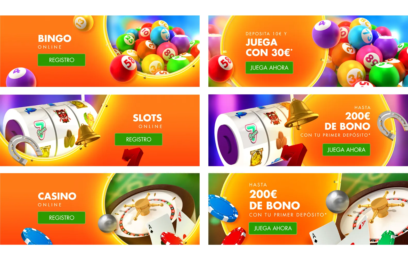 Sala de juego: slots, bingo y casino en vivo