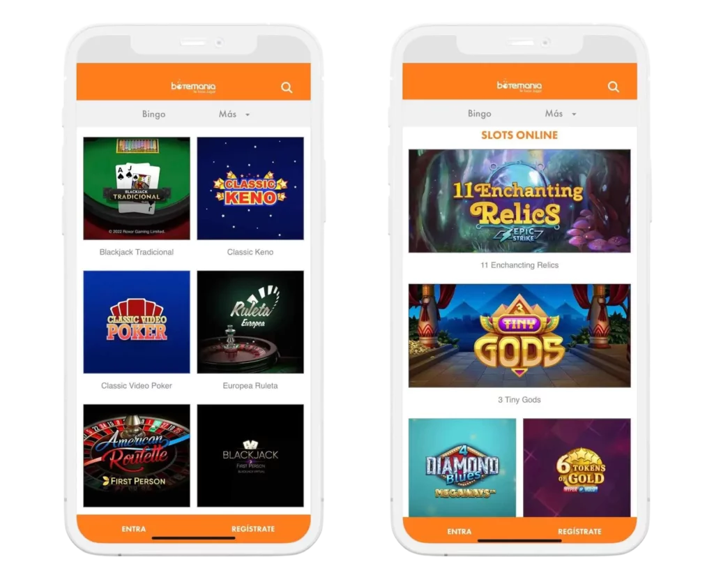 App móvil y sitio adaptable