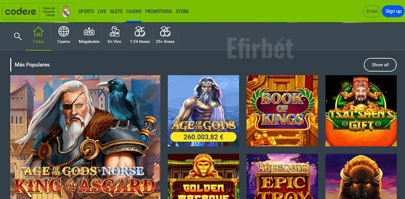 Bonos y promociones de Codere