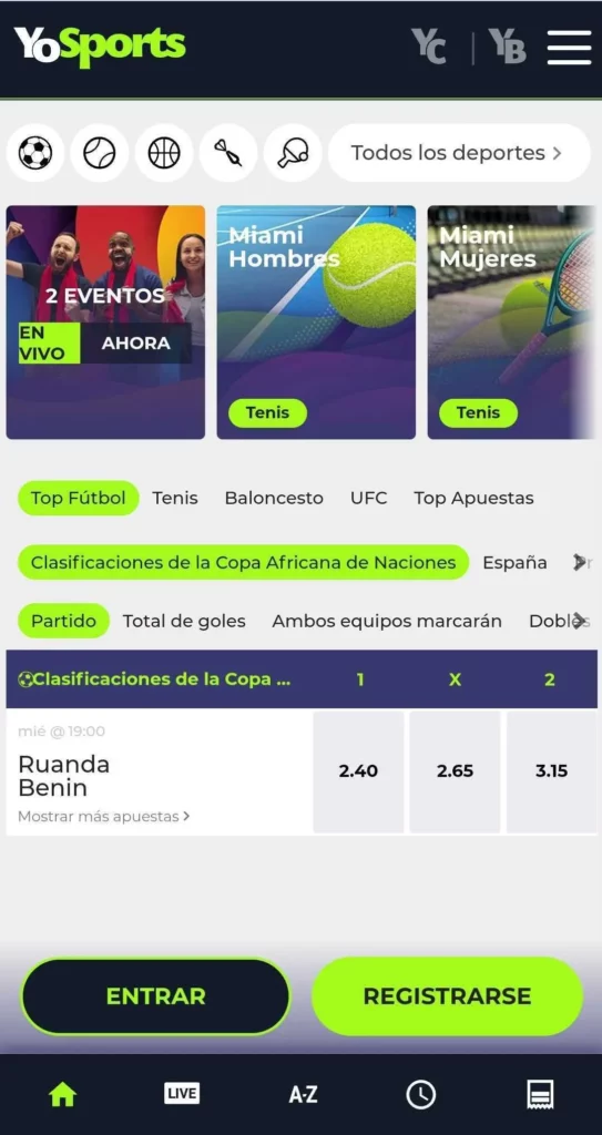 Métodos de pago y retiradas en YoSports
