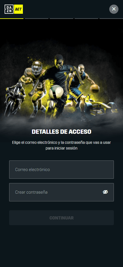 Cómo registrarse en DAZN Bet y empezar a apostar