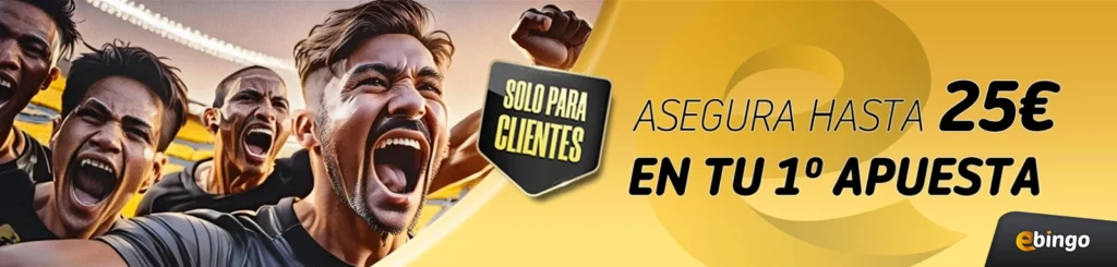 Apuesta segura hasta 25€