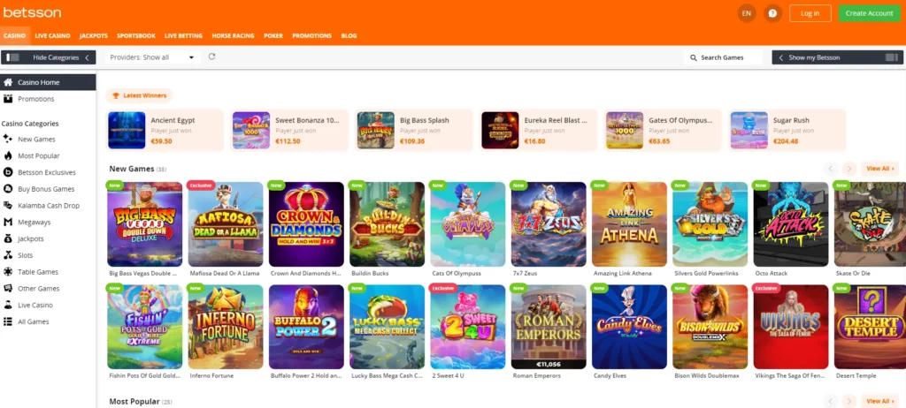 Betsson Online Casino