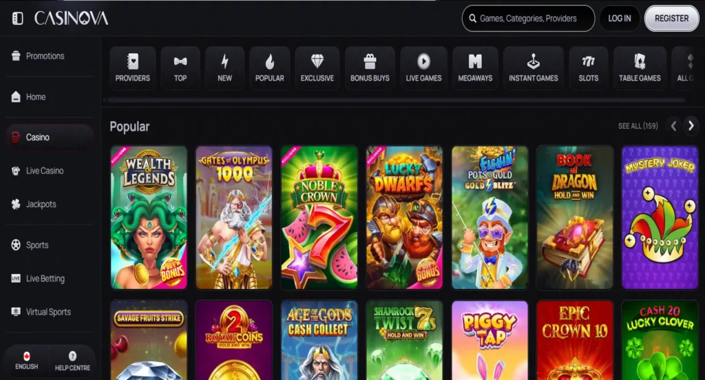 Casinova Online Casino