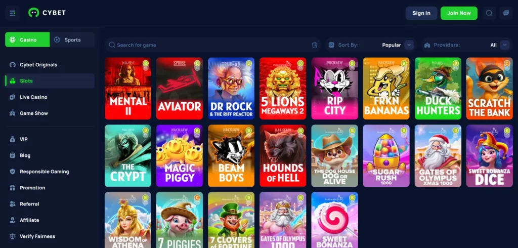 Cybet Online Casino
