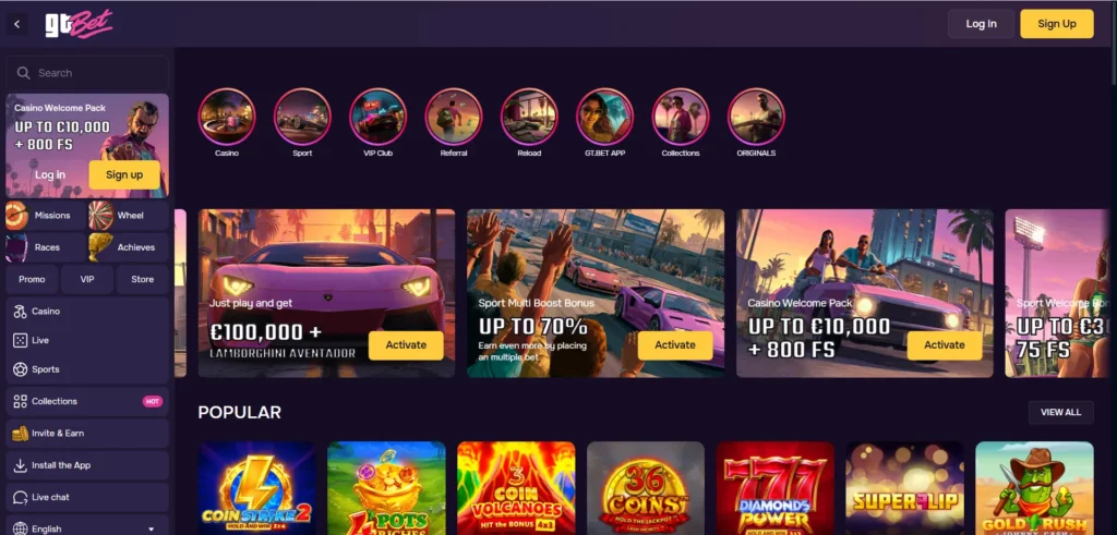 GTbet Online Casino