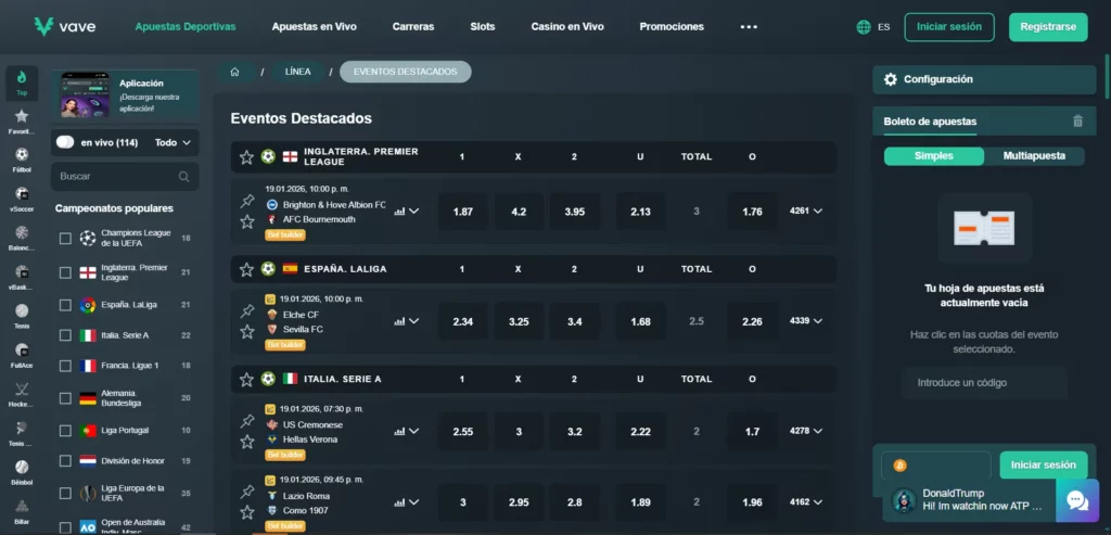 Vave Casino Apuestas