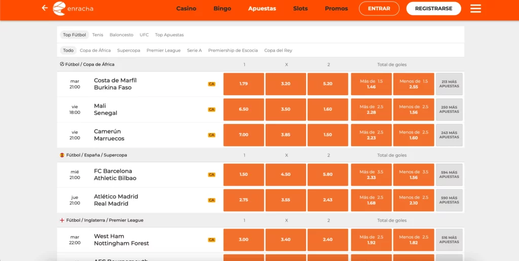 Apuestas en Vivo y Streaming Disponibles