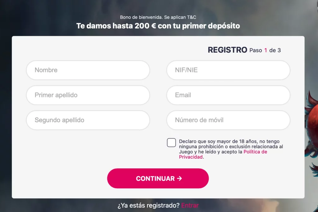 Registro CGM Apuestas