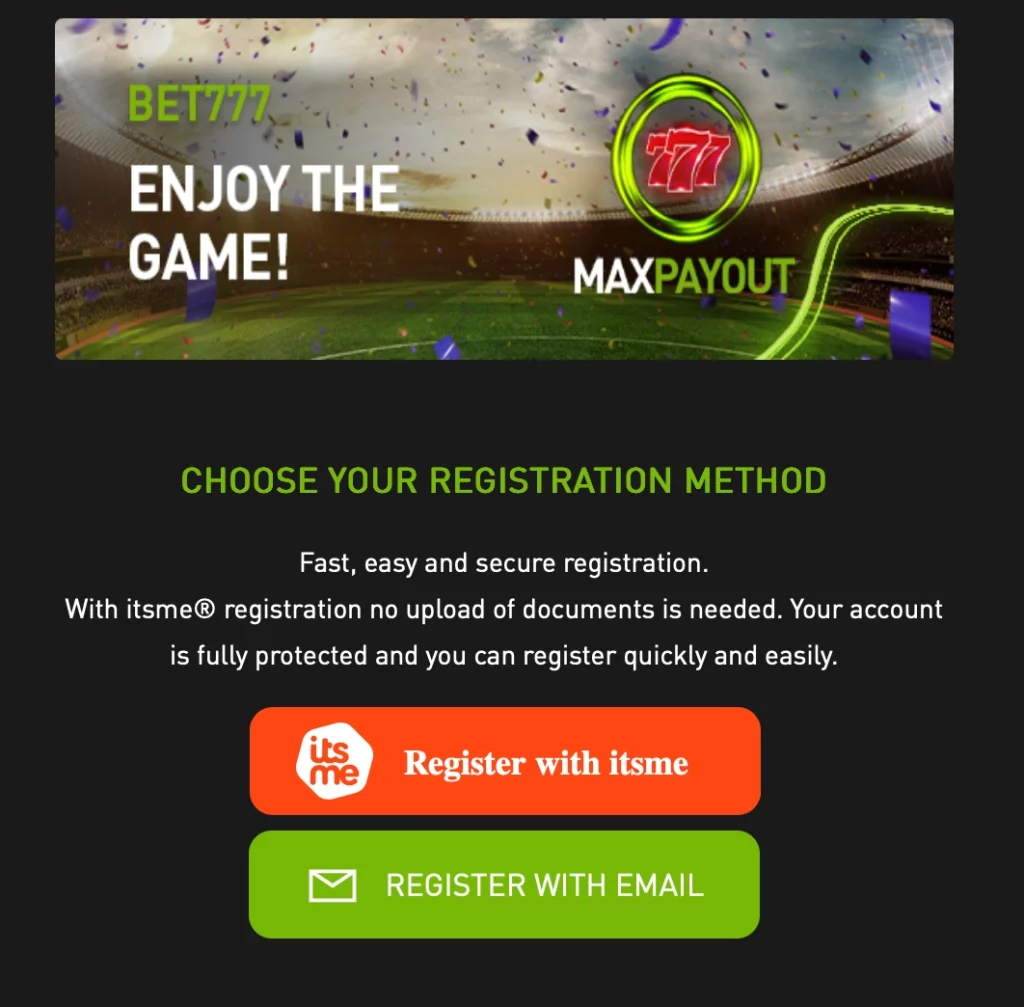 Registro Bet777