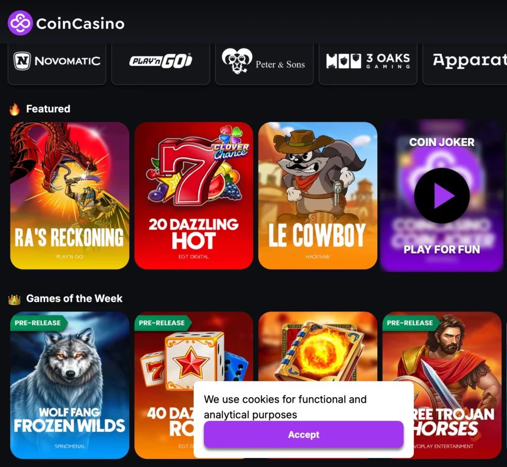 Coincasino Online Casino