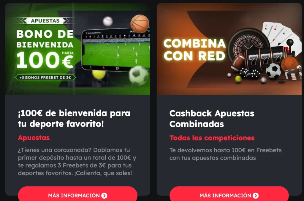 Promos para Casino y Deporte