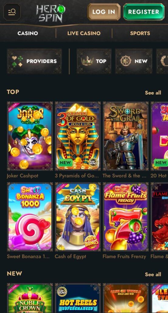 Herospin Online Casino