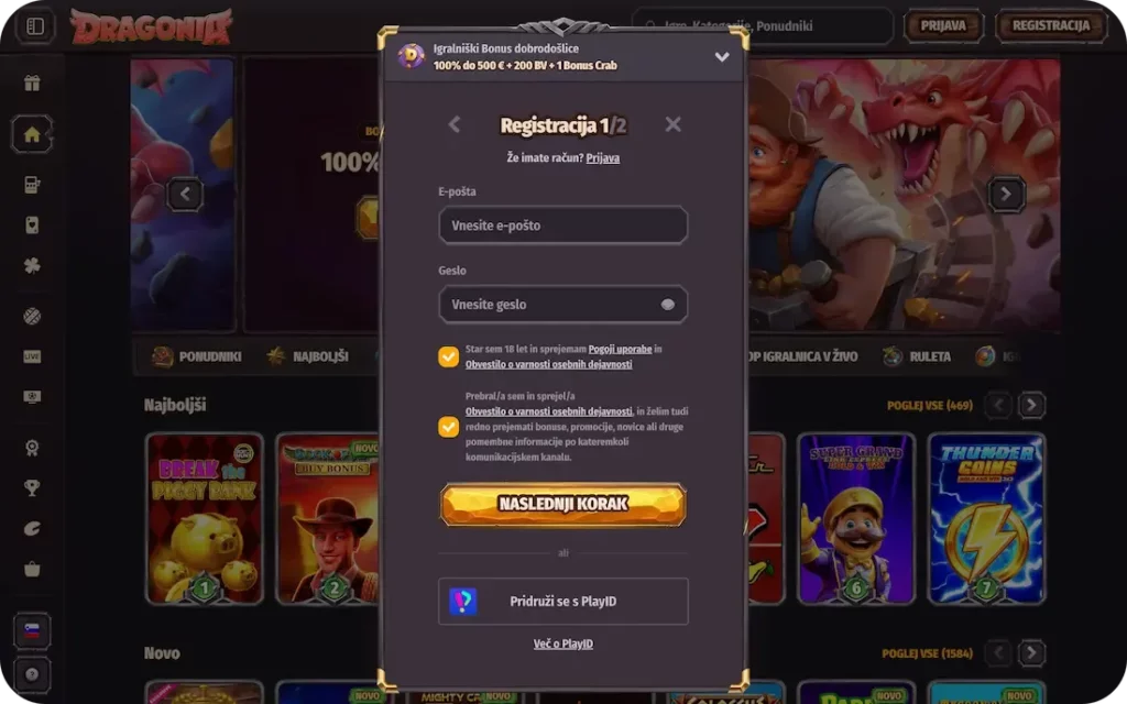 Dragonia registro
